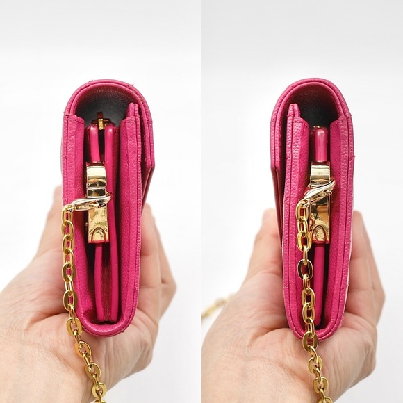 🍓YSL Monogram Flap Wallet in Grained Leather - Picture 11 of 16